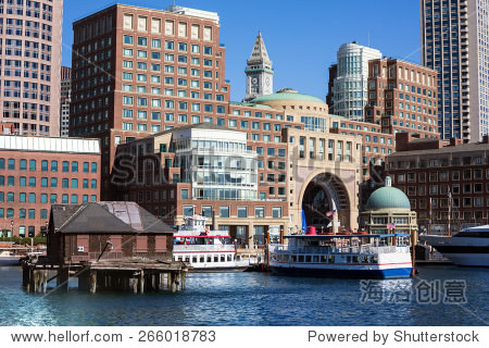 boston rowes wharf in massachusetts usa