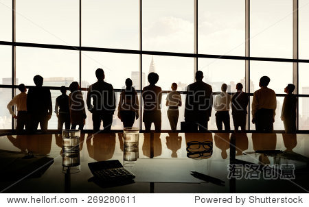 全球企业业务团队愿景使命的概念 - 人物 - 站酷