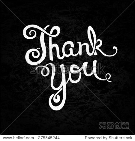thank you hand lettering handmade calligraphy illustration