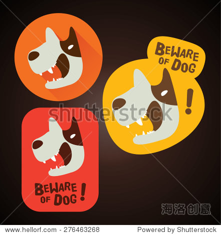 beware of dog sign (beware of dog design beware of dog label