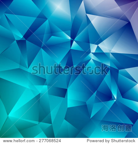abstract faceted geometric shiny background.