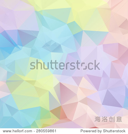 abstract pastel color triangle shape background vector