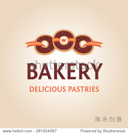 template logo for the bakery. logo confectionery