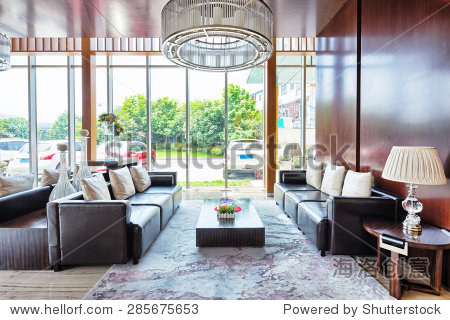 luxury hotel lobby and furniture