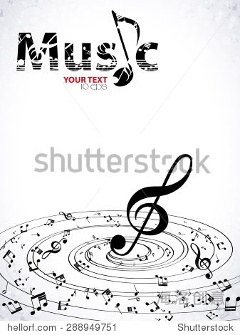音乐.高音谱号和笔记为你设计