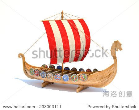 viking ship model