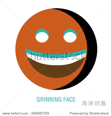 a vector cute cartoon face
