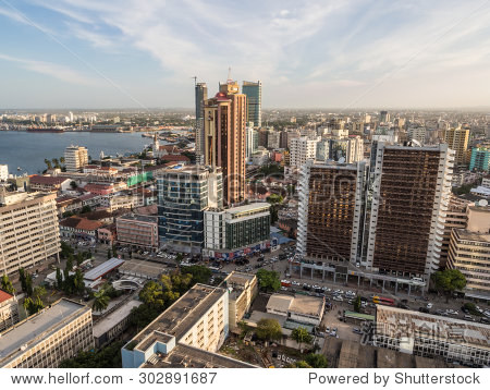 坦桑尼亚的首都,达累斯萨拉姆,一家- 08年6月,2015:现代skyscrappers在坦桑尼亚达累斯萨拉姆市中心,东非,傍晚,日落时分。水平方向。 - 建筑物\/地标 - 站酷海洛创意正版图片,视频,音乐素材交易平台 - Shutterstock中国独家合作伙伴 - 站酷旗下品牌