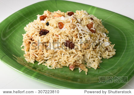印度炒饭印度美食亚尼菜或鸡腿或鸡腿鸡肉盛在v炒饭比尔字体直通车图片
