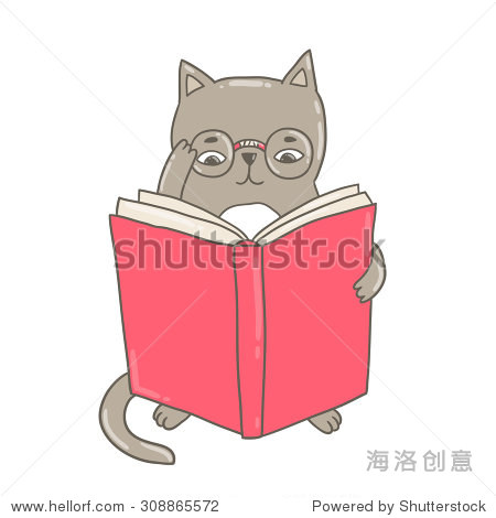 书 可爱的动物剪贴画 教育矢量插图 回到学校的形象 动物 野生生物,