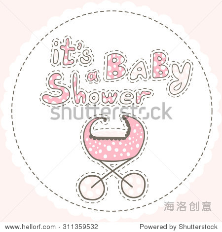 baby shower invitation card.