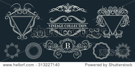 欧式盾牌婚礼logo