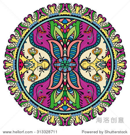 mandala round ornament tribal ethnic pattern arabic indian motif