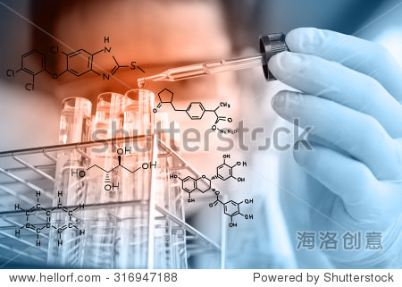 实验室吸管与一滴液体玻璃试管实验科学,研究