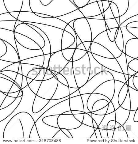 curve line seamless vector pattern