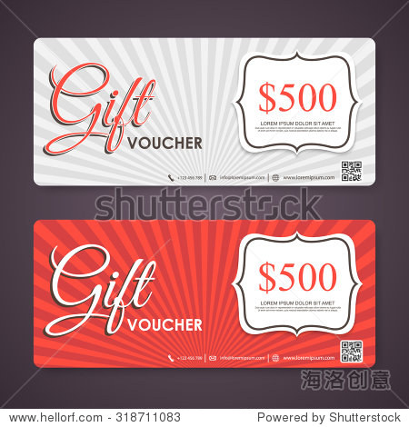 voucher, gift certificate, coupon template.