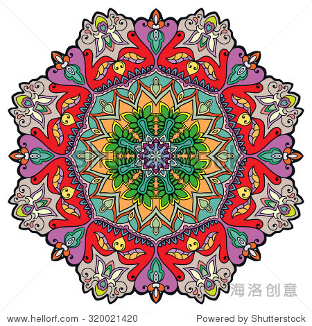 mandala geometric round ornament tribal ethnic arabic indian
