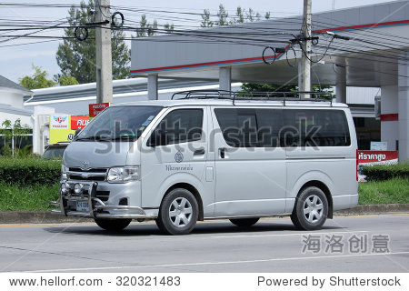 清迈,泰国2015年8月20日:丰田丰田海狮面包车