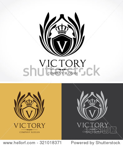 victory logo,crest logo,king logo,luxury logo