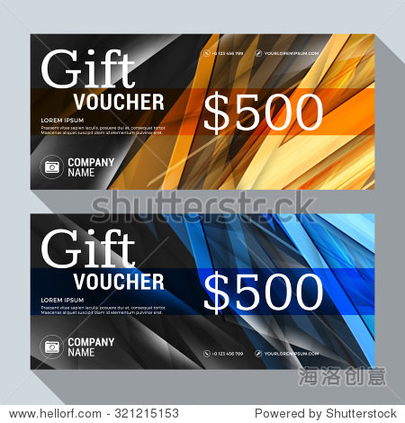 gift voucher vector design print template. discount card.