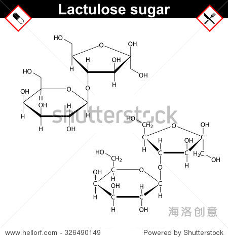 乳果糖分子--立体异构体的乳糖,泻药生命起源以