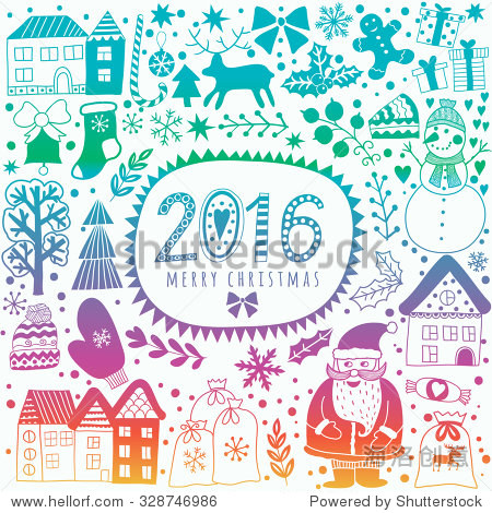 christmas greeting card template vector merry christmas.