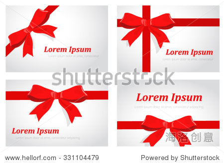 white paper coupon banner with red text and tied with a red bow