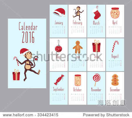 editable vector images with sweets monkey gifts christmas toys
