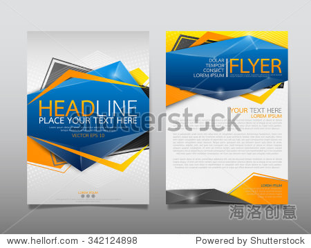 business brochure flyer design template vector.