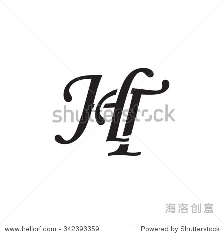 ht initial monogram logo