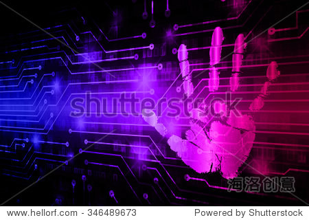 dark blue purple illustration of technology internet network