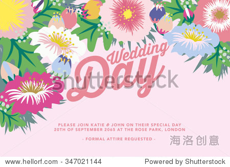 wedding card.