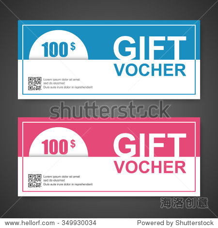 voucher, gift certificate, coupon template.