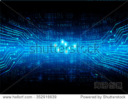 dark blue color light abstract technology background for