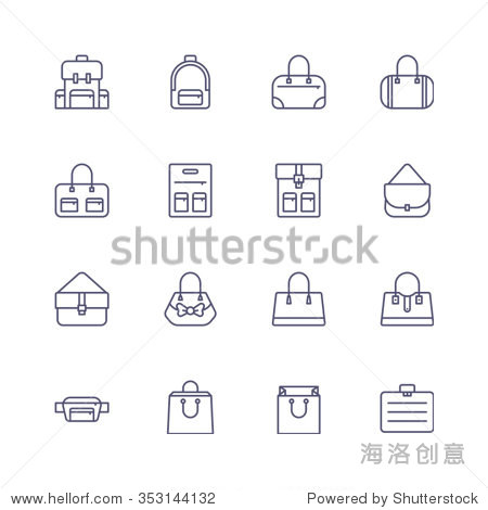 clothing and accessories icons - 站酷海洛 - 正版