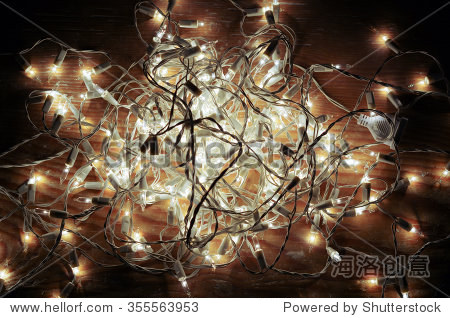christmas and new year lights background