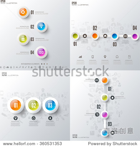 infograaphics set. diagram or chart template with steps.