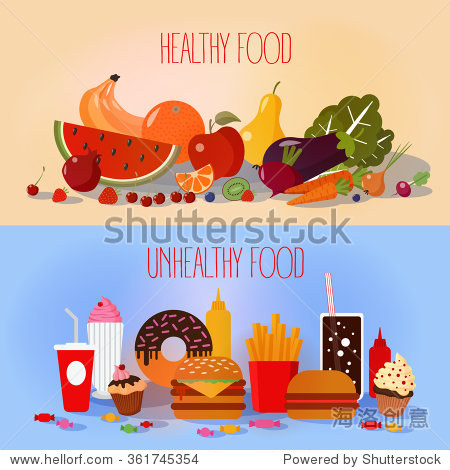 fruits and vegetables or fast food and sweets?