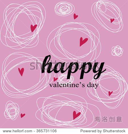 happy valentines day ideal for greeting card or background