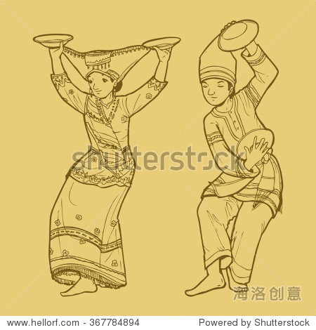 nal West Sumatra Indonesian dance tari piring 