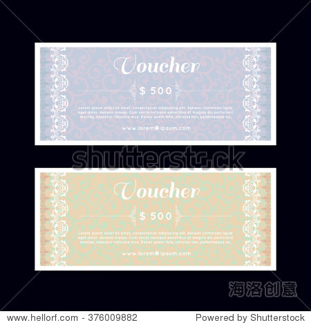 voucher, gift certificate, coupon template.