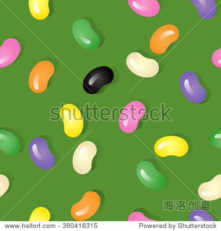 seamless easter jellybeans pattern