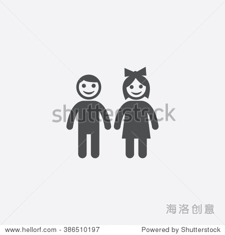 男孩男孩女孩。图标女孩网名图标。女孩痞子图女生男孩矢量图片