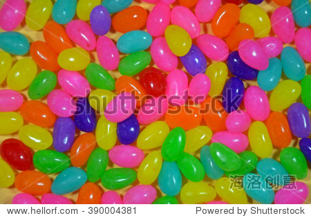colorful easter jellybean candy background - 站酷