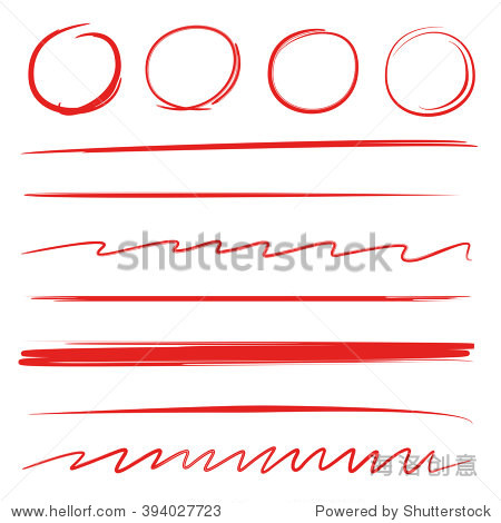 brush stroke circle highlighter underline