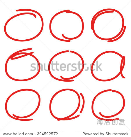 hand drawn circle highlighter circle marker marking pencil line