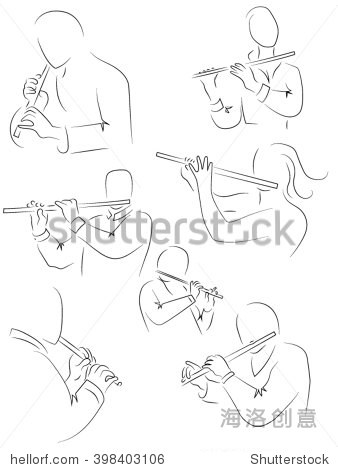 musician plays the flute