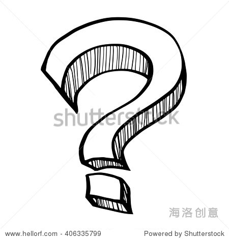 question mark symbol isolated on white background