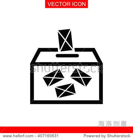 ballot box vote icon - 站酷海洛 - 正版图片,视频