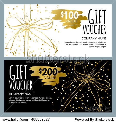 design concept for gift coupon invitation certificate flyer